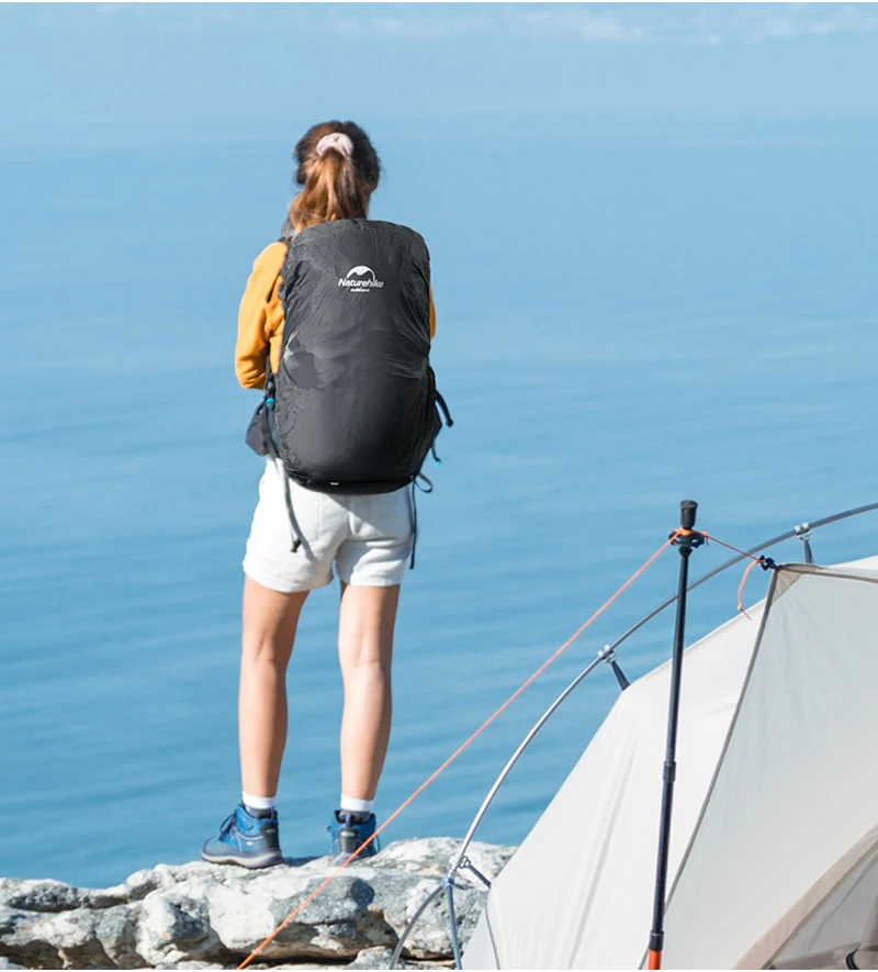 Naturehike открытый водонепроницаемый регулируемый пакет дождевик походный рюкзак сумка непромокаемый чехол подходит для 35-75L