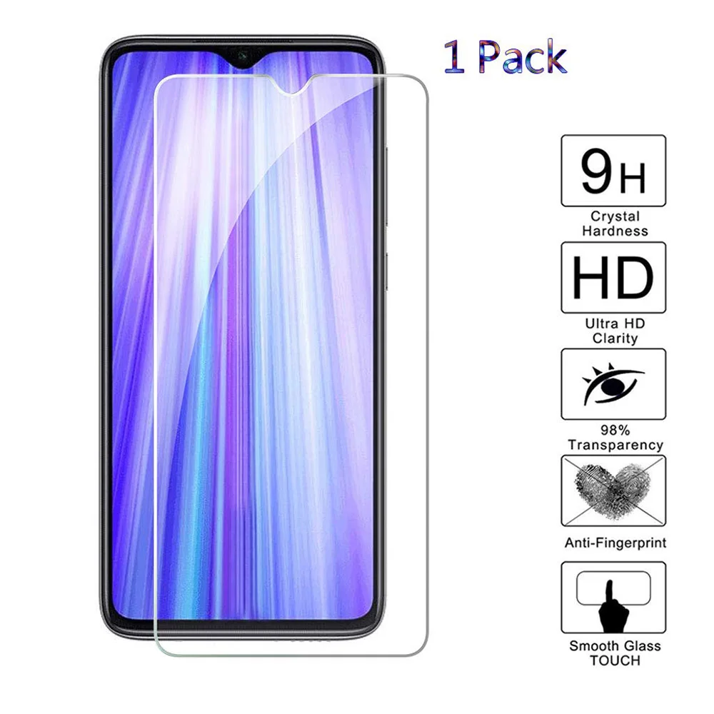 Защитное стекло закаленное 9H HD для Xiaomi Redmi Note 8 7 6 K20 Pro | Мобильные телефоны и