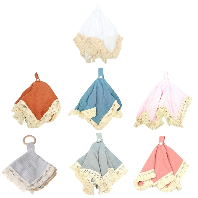 

Baby Lace Printing Bunny Appease Towel Appease Doll For Newborn Soft Comforting Towel Sleeping Toy Saliva Towel Burping cloth