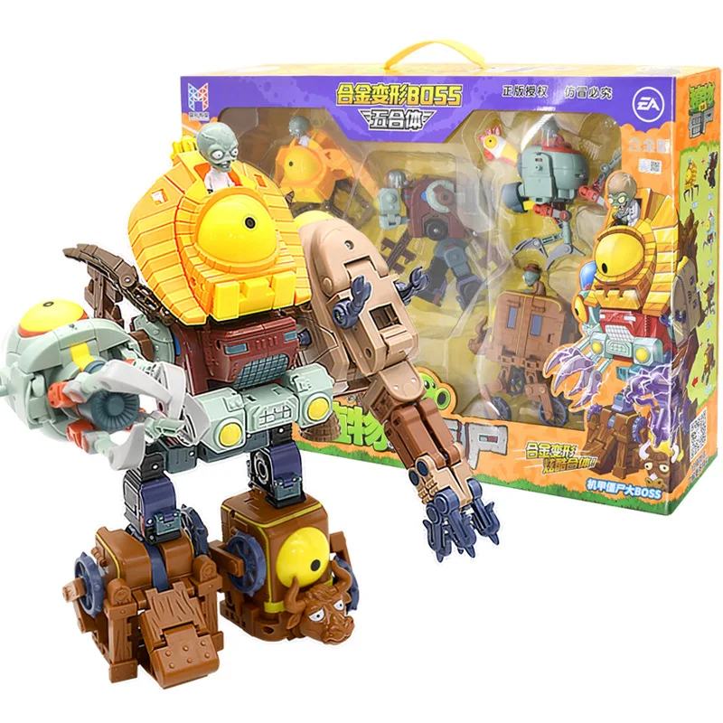 5 в 1 сборная кукла робот Adsky BOSS Jeeg PVZ Обучающие игрушки ПВХ экшн фигурки модели