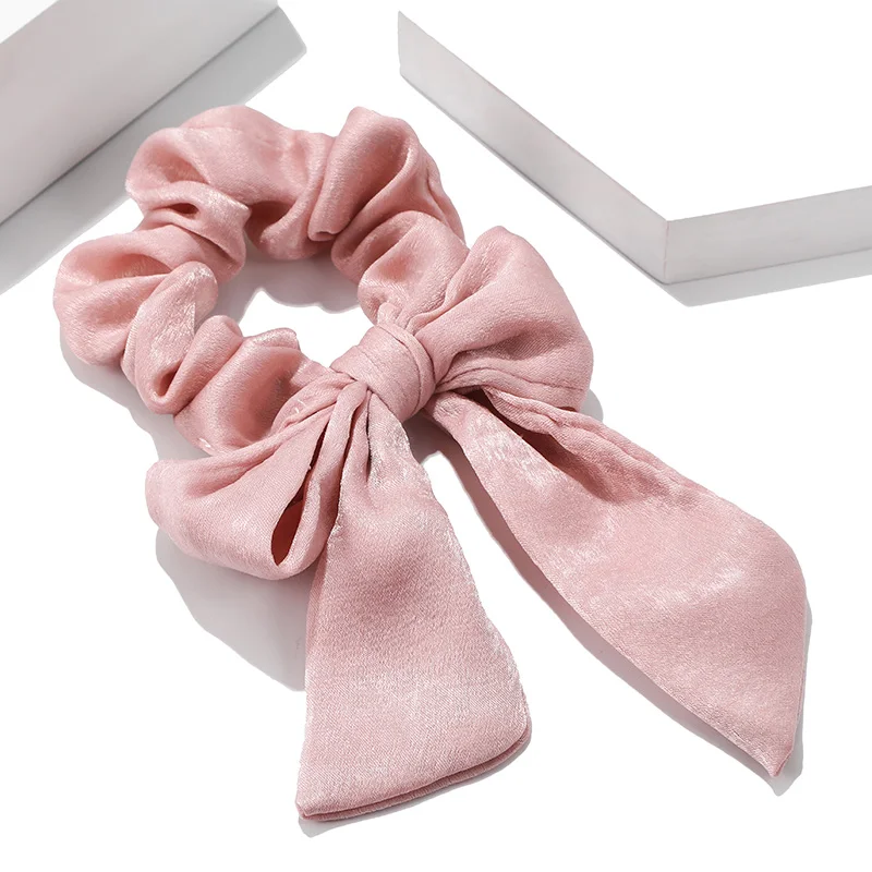 Polyester-Style 13 Кольцо для волос с большим бантом, аксессуары, Корейская американская веревка, эластичная винтажная Узорчатая лента, повязка для волос для девочек, богемный головной убор - Цвет: Polyester-Style 13