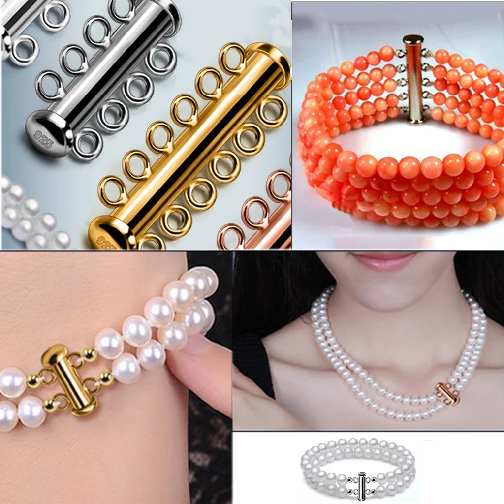 2/3/4/5 Многожильная нить из ожерелья с застежкой и браслета ювелирных