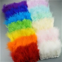 2meterslot colored marabou feather trims fluffy turkey feathers fringes for clothes decoration wedding handicraft accessories