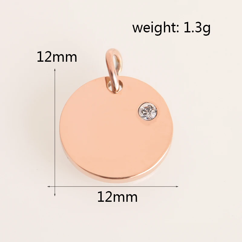 Модная Золотая/стальная Геометрическая бирка из нержавеющей стали кулон в форме