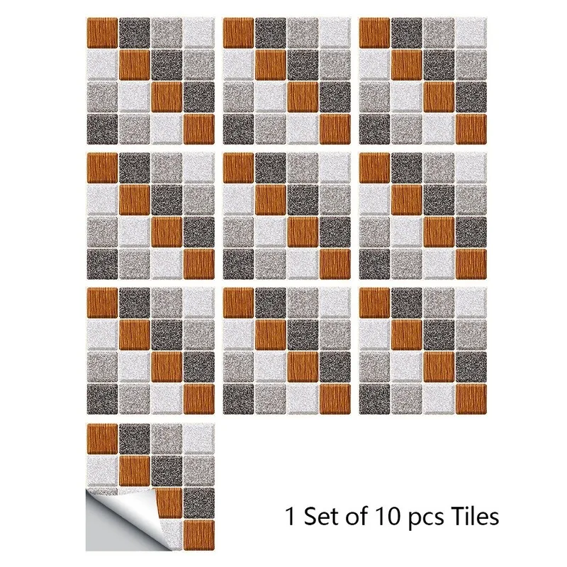

Brick Pattern Wall Sticker Matte Tile Waterproof Floor Sticker Living Room Decoration Aesthetic Kitchen Bathroom Bedroom Decor