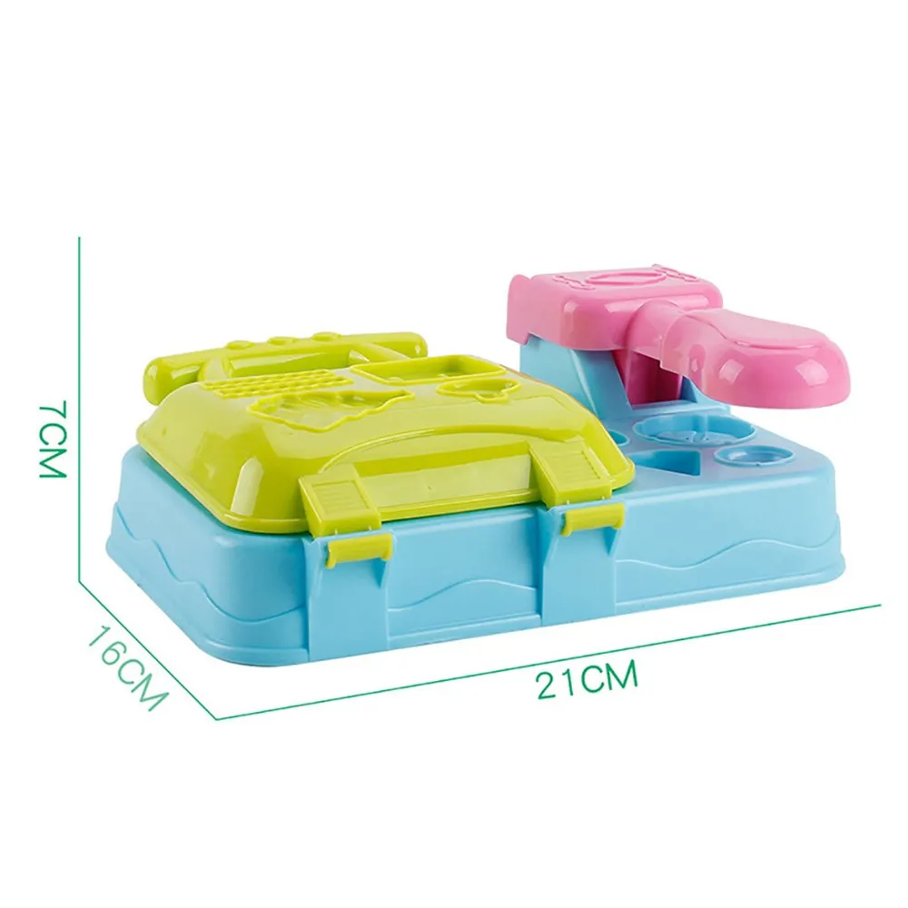 DIY Hamburger Plasticine Noodle Machine Cone Mold Kitchen Toys Children Color Clay Handmade Cloud Slime simulation hamburger | Игрушки и