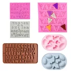 Силиконовая форма с буквами сделай сам, ювелирные изделия из смолы, силиконовая форма 3D для Хэллоуина, пасхального яйца, форма для украшения, кухонные инструменты для выпечки