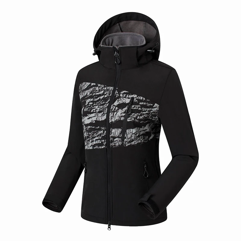 Brand Soft shell Outdoor Women Hiking Jacket Waterproof Windproof Uv-proof Fleece Female Skiing Cycling Fishing | Спорт и
