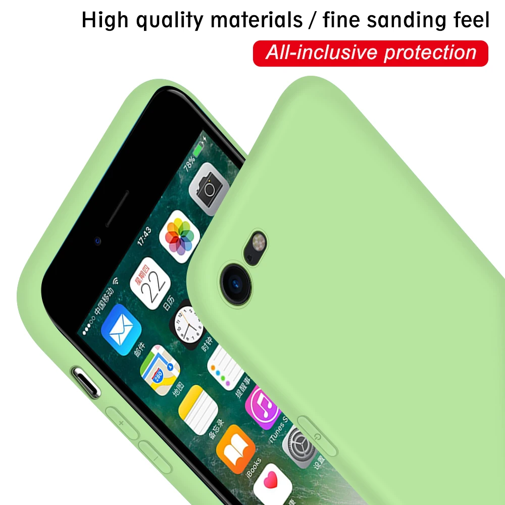 Ультратонкий матовый однотонный простой чехол для iphone 5 5S SE X XR XS Max 7 6 6S 8 Plus