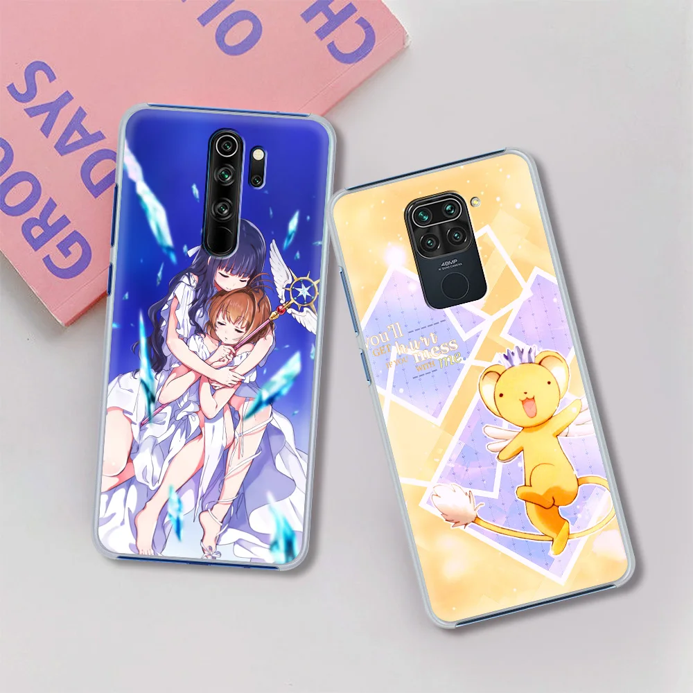 

Hard PC Phone Case For Fundas Redmi Note 9S 9 8 10 Pro Max 7 7A 8T 8A 9C 9A 9T 5G Back Shell Cover Bag Sakura Card Captor