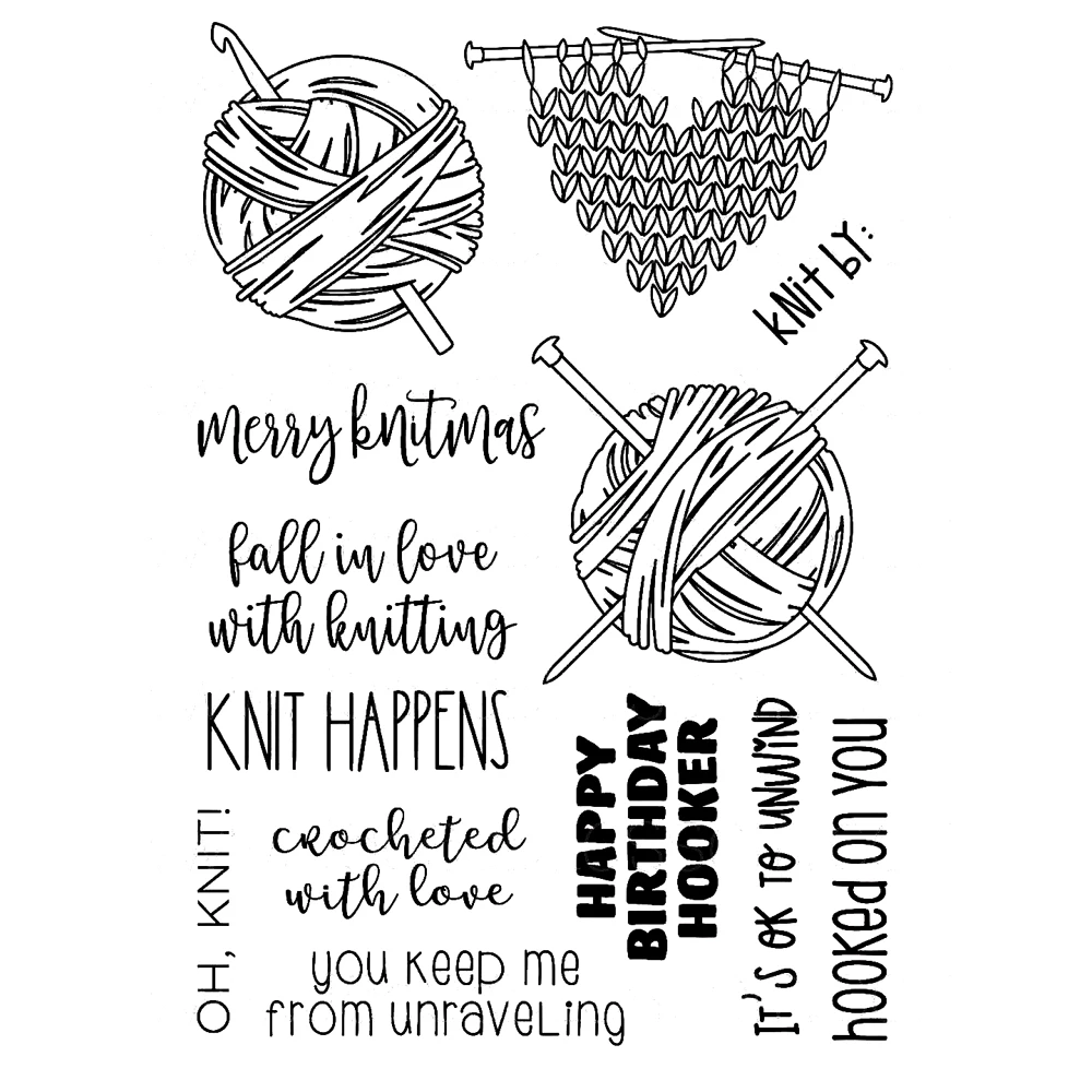 

Knit Transparent Clear Silicone Stamp/Seal for DIY scrapbooking/photo album Decorative clear stamp