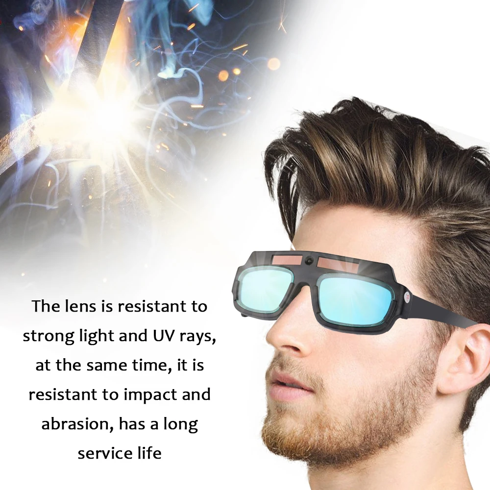 

Очки защитные с автозатемнением, профессиональные сварочные очки с защитой от УФ-лучей, на солнечной батарее, для сварки