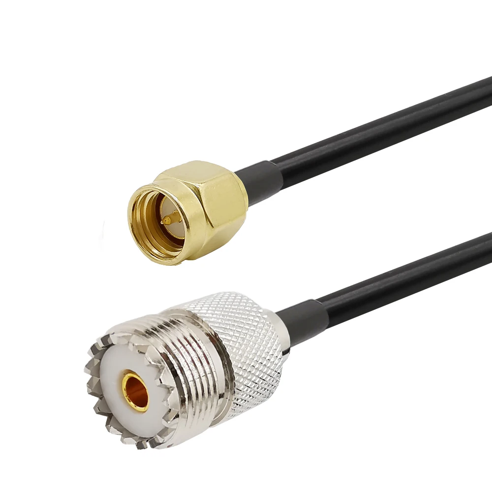 SMA штекер UHF SO239 женский RG58 удлинитель Кабель для большинства Yaesu SO 239 разъем