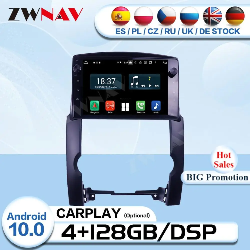 

Автомобильный радиоприемник 4 + 128G Carplay 2 Din Android 10,0 для Kia Sorento 2009 2010 2011 2012 аудио стерео GPS видеоплеер головное устройство