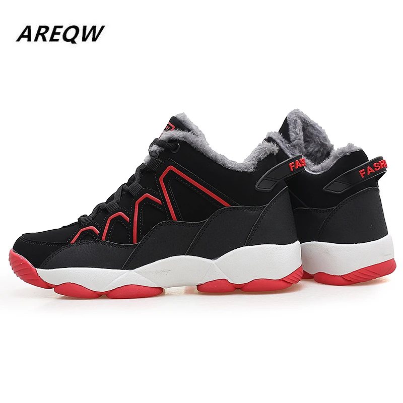 Черные Теплые зимние мужские ботинки уличные ботильоны Мужская зимняя Рабочая