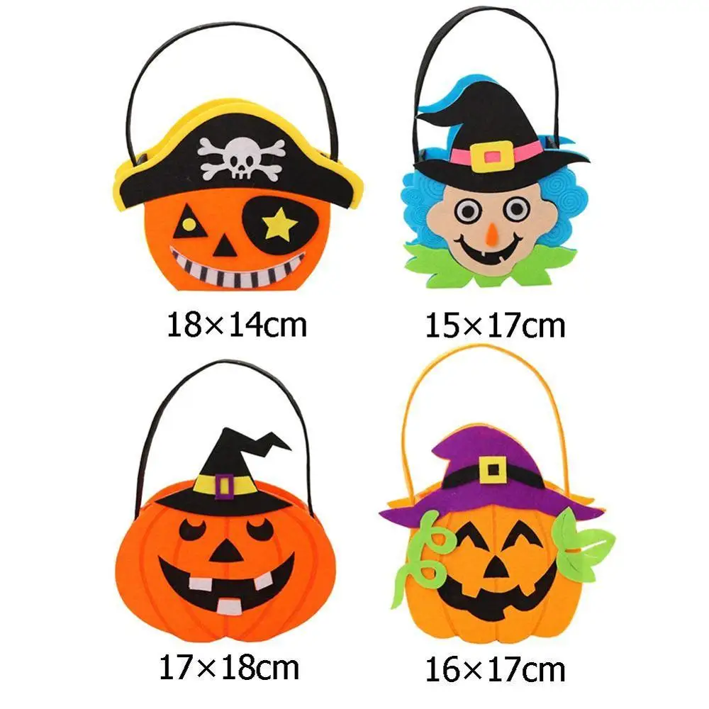 Конфетная Сумка На Хэллоуин с изображением тыквы ведьмы паука Детская сумка для