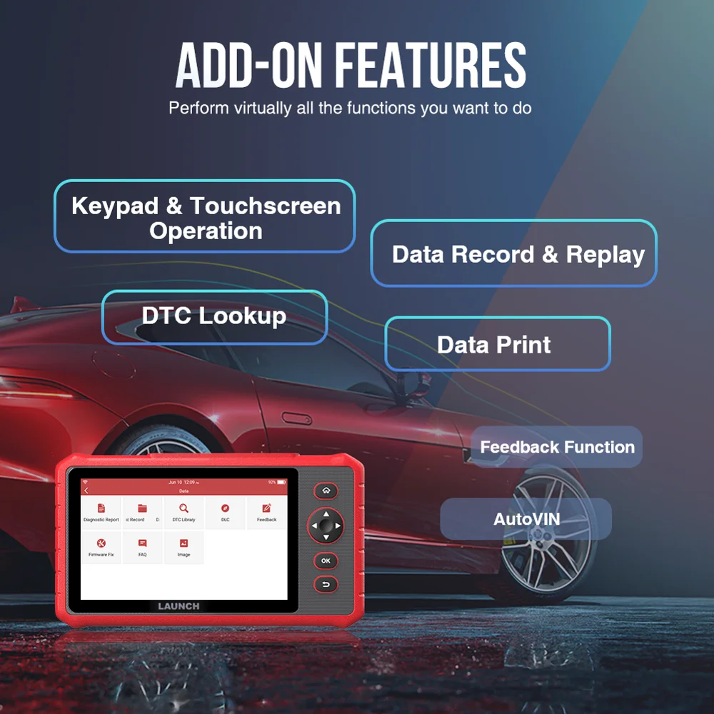 Новейший LAUNCH X431 CRP909X автомобильный диагностический сканер полный obd2 функции