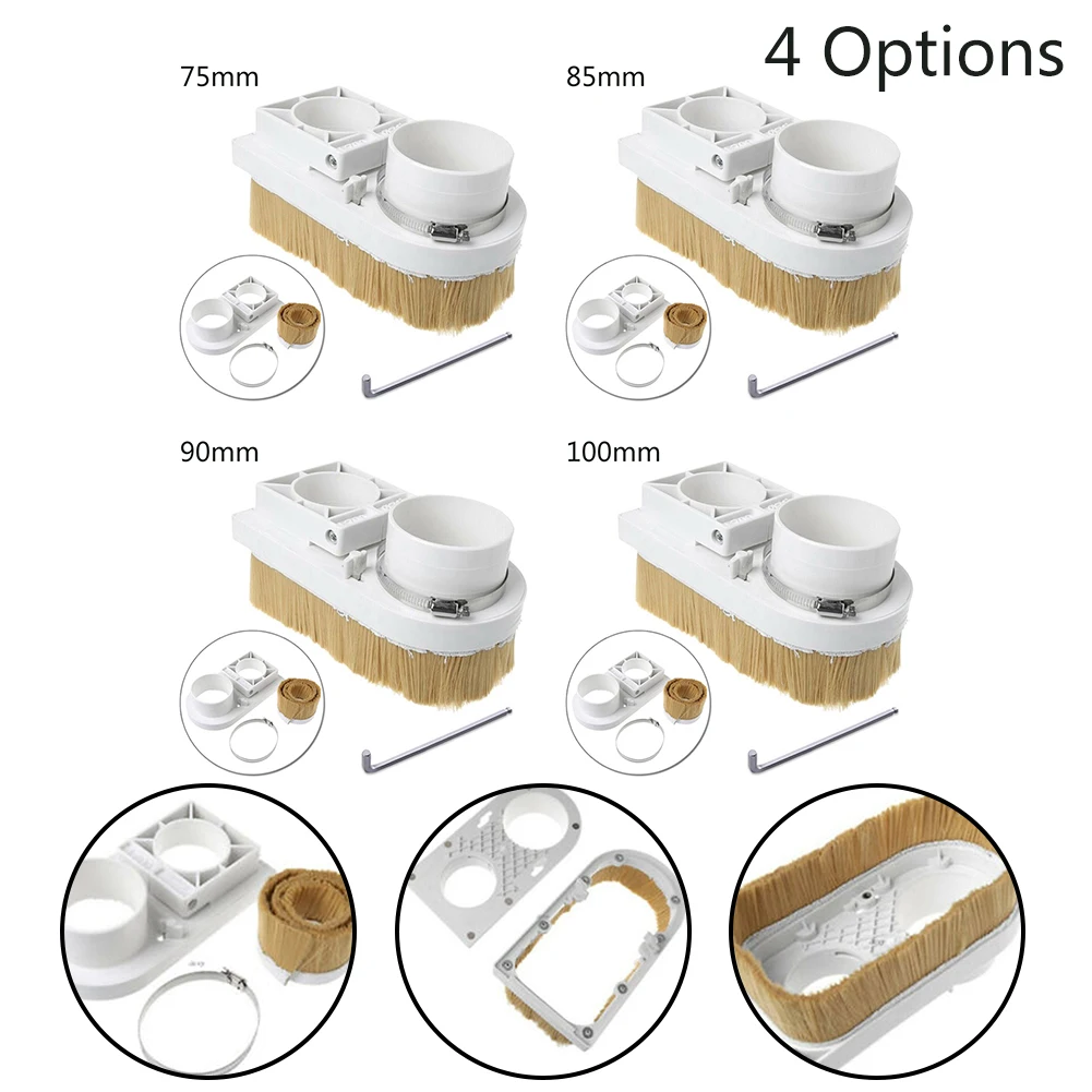 

Spindle Dust Shoe Boot Collector For CNC Router Engraving Milling Machine Workshop Equipment Power Tools 1*Dust Hood Brush