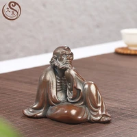 buddha statuette tea pets figurines porcelain tea ceremony accessories decorative buddhas figures arredo casa tea house ei30tp