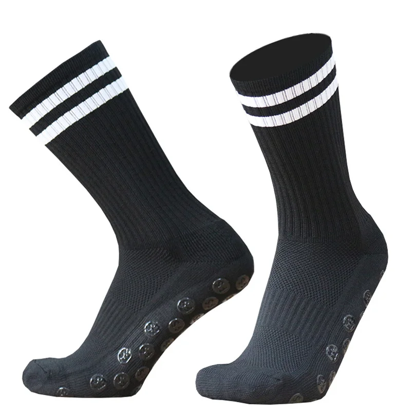 New Style FS Football Socks Round Silicone Suction Cup Grip Anti Slip Soccer Socks Sports Men Women Baseball Rugby Socks images - 6