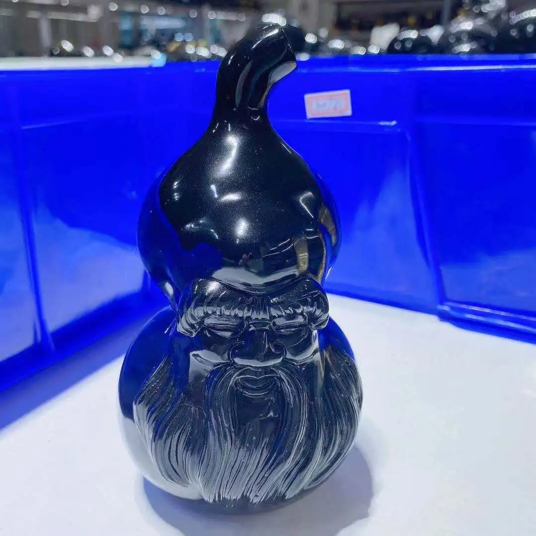 

High Quality Obsidian Kongzi Cabalash Healing Stones Gemstones For Home Decoration