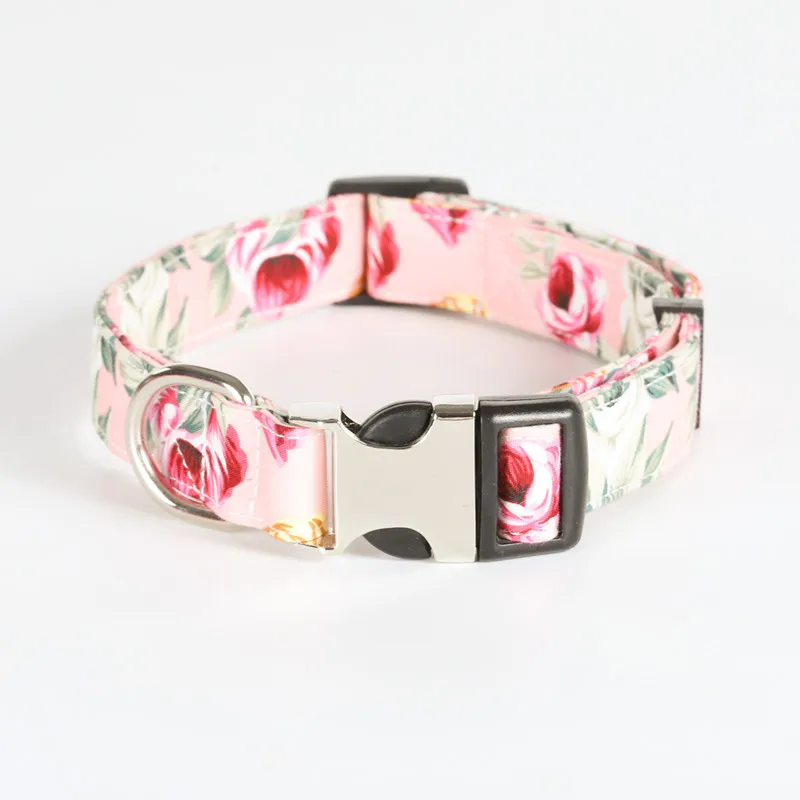 

Custom Dog Nylon Collar Personalized Dog ID Tag Stainless Steel Engraved Name Necklace Pets Supplies Accessories