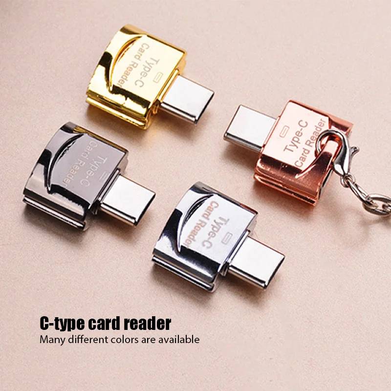 Новинка 3 1 USB Type C адаптер для Micro-SD TF OTG кардридер мини смарт-кардридер ноутбука