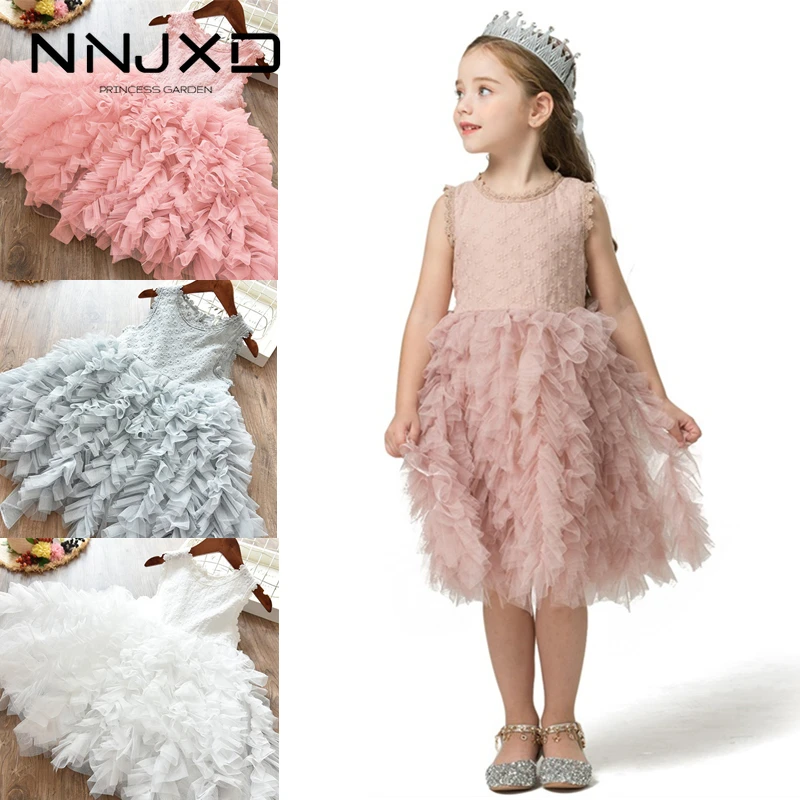 4 цвета летнее платье для девочек на каждый день или выход Одежда без рукавов