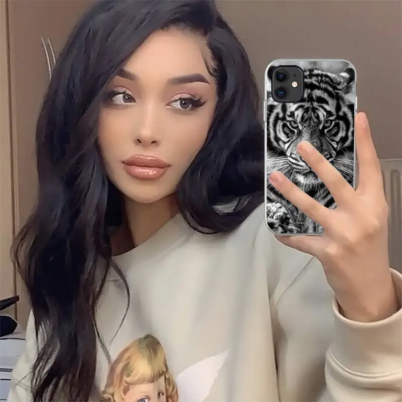 

Fashion Tiger Leopard horror animal high quality Phone Case For iphone 12 mini 5 5s 5c se 6 6s 7 8 plus x xs xr 11 pro max
