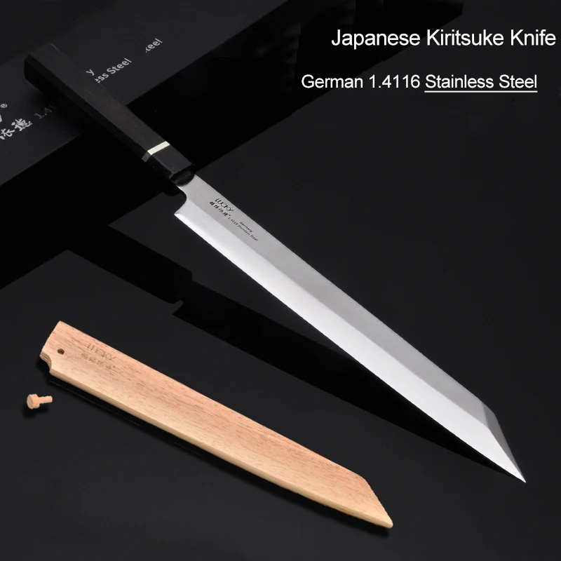 Японский кухонный нож Kiritsuke 24 дюйма 30 см немецкий из нержавеющей стали 1 4116