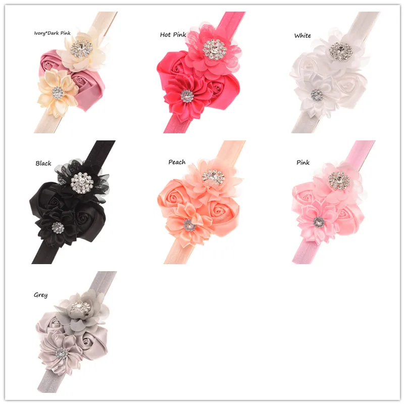 1 шт. шифоновая повязка на голову с цветами|hair accessories|elastic headbandsflower headband |