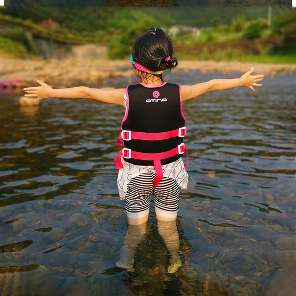 

Water Sports Life Vest For Kids Children Swimming Life Jacket With Whistle Boys And Girls Child Diving Safety Equipment 20-30KG