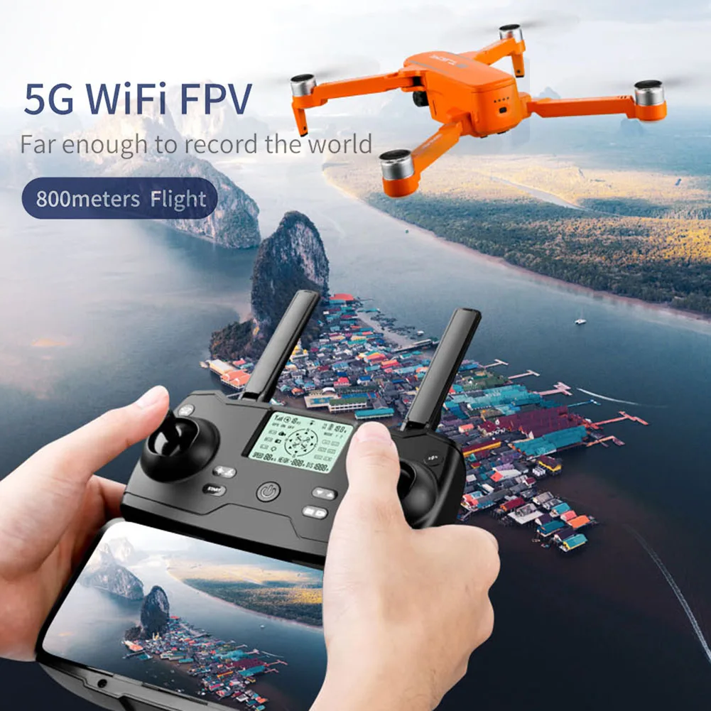 

JJRC X17 Профессиональный 6K HD шарнирный Камера 5G Wi-Fi FPV GPS дрона с дистанционным управлением Безголовый режим складной пульт Управление Квадрок...