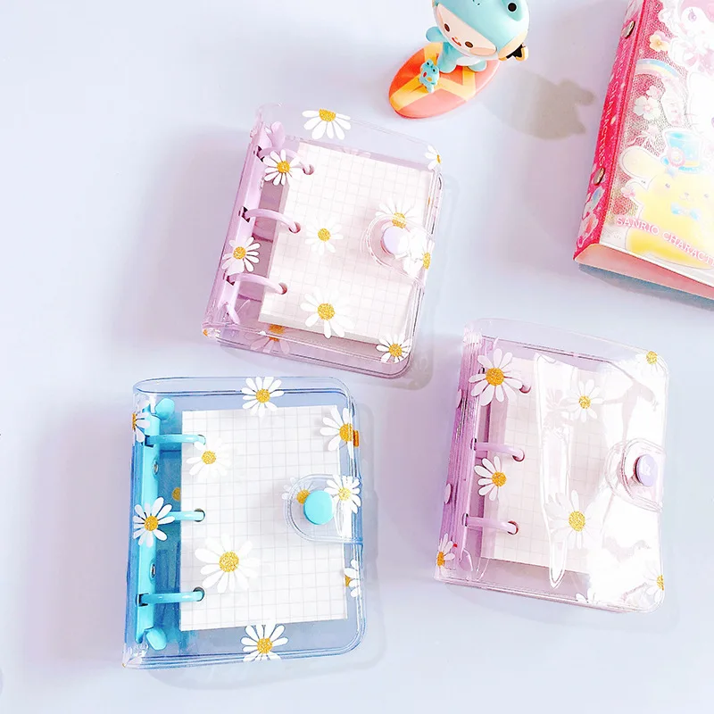 Kawaii Mini 3 Hole Daisy Notebook Planner Organizer Binder Note Journal Diary Ring School Supplies | Канцтовары для офиса и