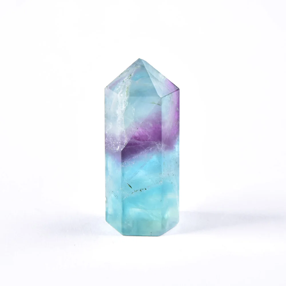 

Натуральный флюорит, шестигранная колонна, 5-6 см