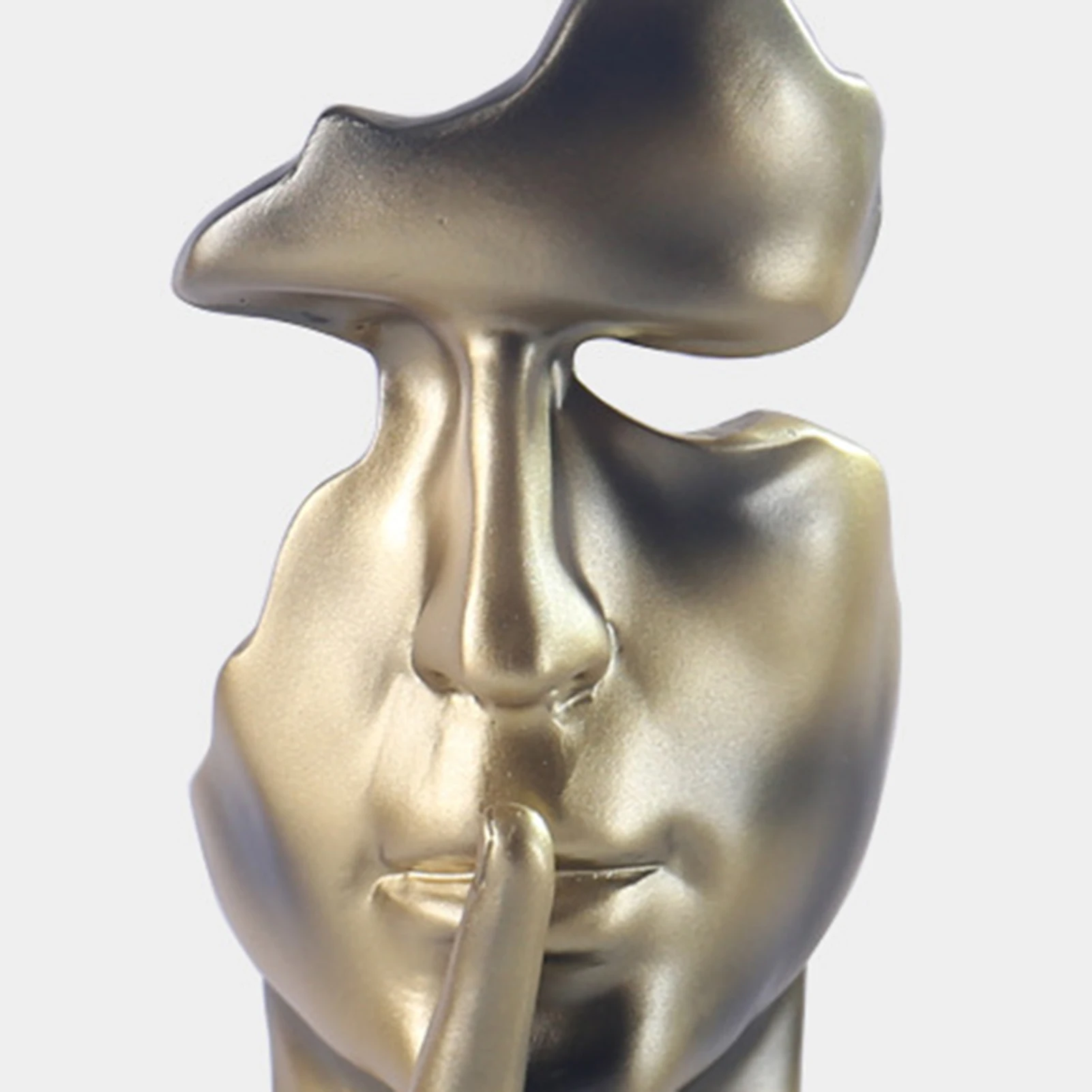 Современная Минималистичная 3D скульптура Keep Slient орнамент полимерная статуя