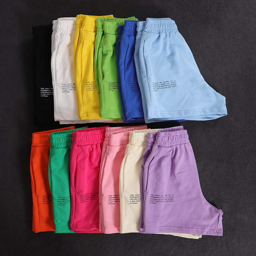 

FAKUNTN Casual Cotton Sweat Shorts for Women Summer Elastic High Waist Lounge Shorts with Pockets Workout Jogger Sports Clothing