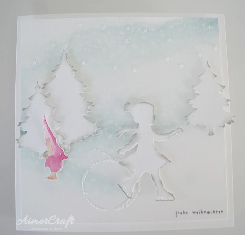 Зимние металлические штампы для катания на лыжах и снежках девочек мальчиков