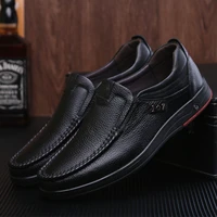 newly mens genuine leather shoes head leather comfortable soft soles anti slip driving shoes spring cowhide shoes sneakers