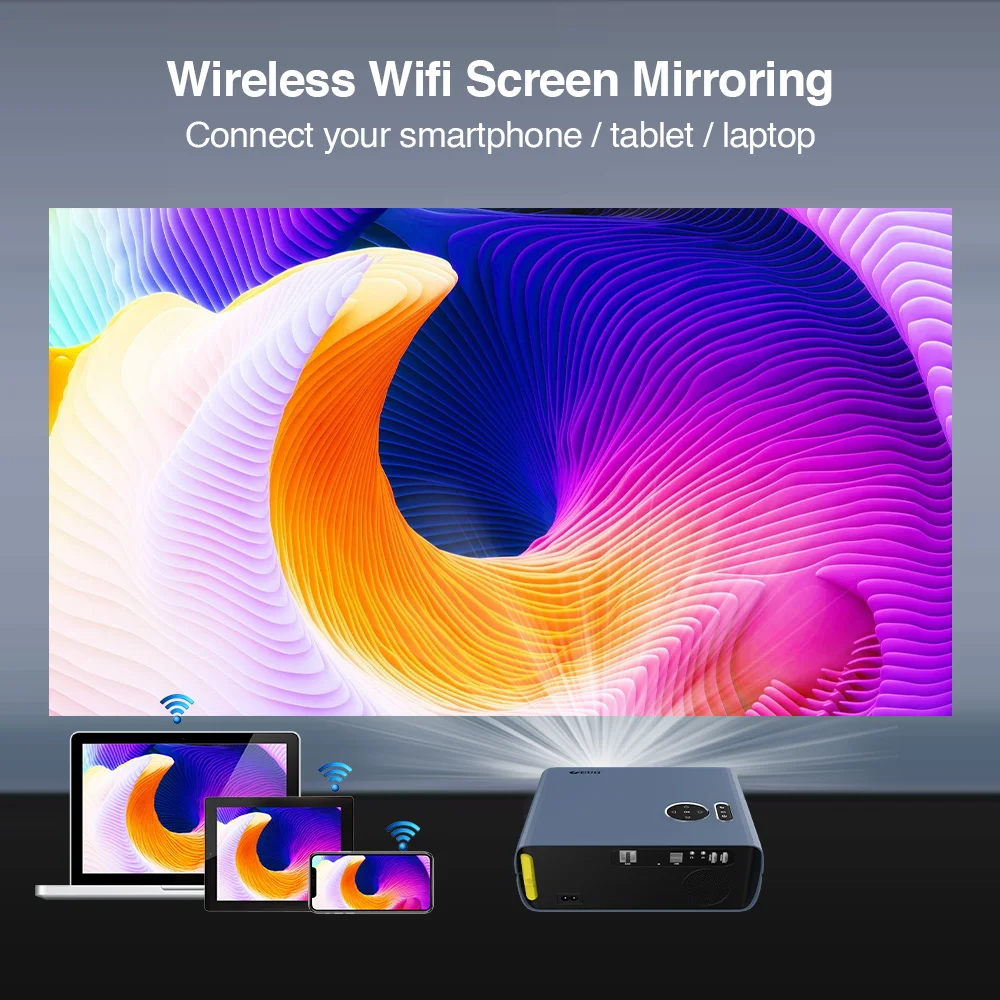 Домашний проектор Beamer Full Hd 1080 P Android Bluetooth Wifi 800DAB Бесплатная доставка светодиодный