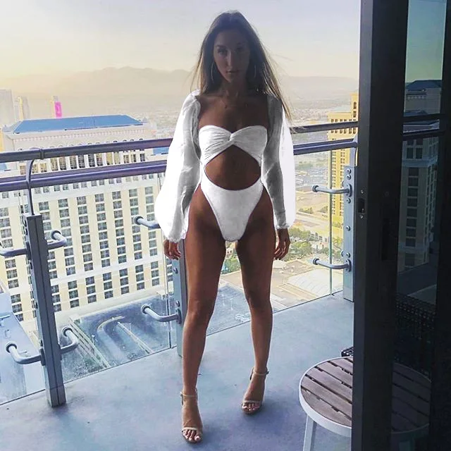 Комплект бикини женский из двух предметов сетчатый Прозрачный Бюстгальтер-бандо