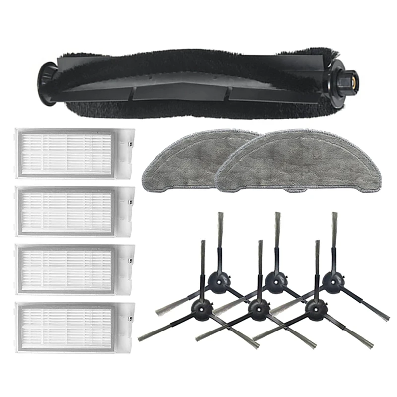 

For Roidmi EVE Plus Robot Vacuum Cleaner Main Brush HEPA Filter Side Brush Mop Cloth Replacement Accessories Parts