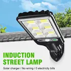 Светодиодный уличный фонарь на солнечной батарее наружный настенный светильник COB, водонепроницаемый светильник, прожектор для сада, дороги, улицы, дорожек, прожектор с дистанционным управлением