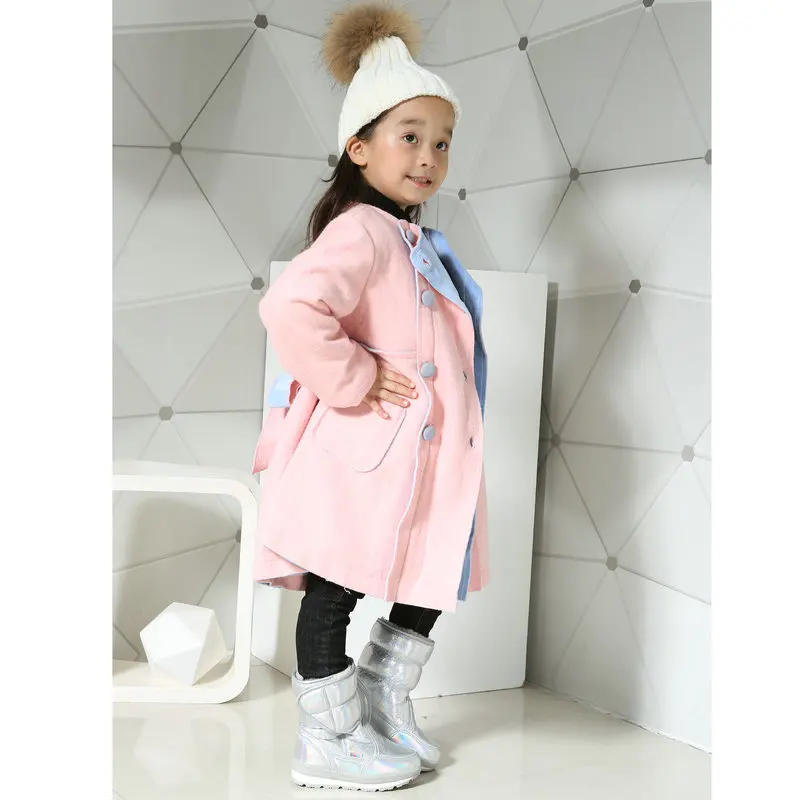 Детские зимние сапоги Зимние для девочек Теплая обувь из толстого плюша с