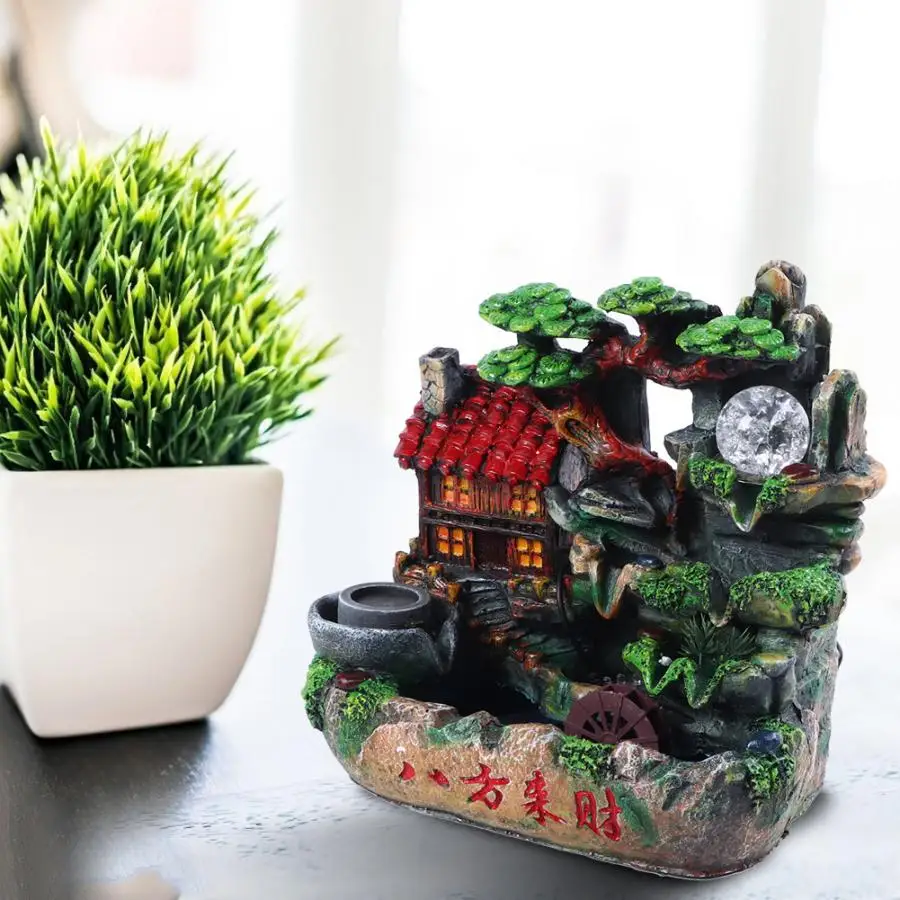 Настольный Электрический фонтан Светодиодный настольный для украшения