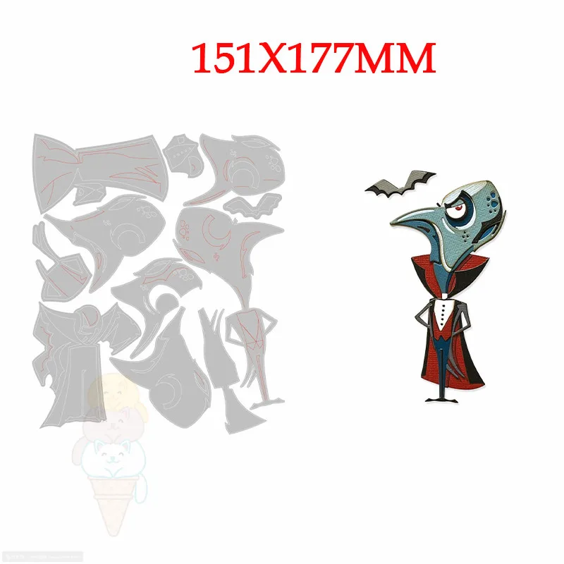 

2021 новые штампы Хэллоуин вампир металлические штампы трафареты для «сделай сам» Скрапбукинг декоративное тиснение ручная работа высечка