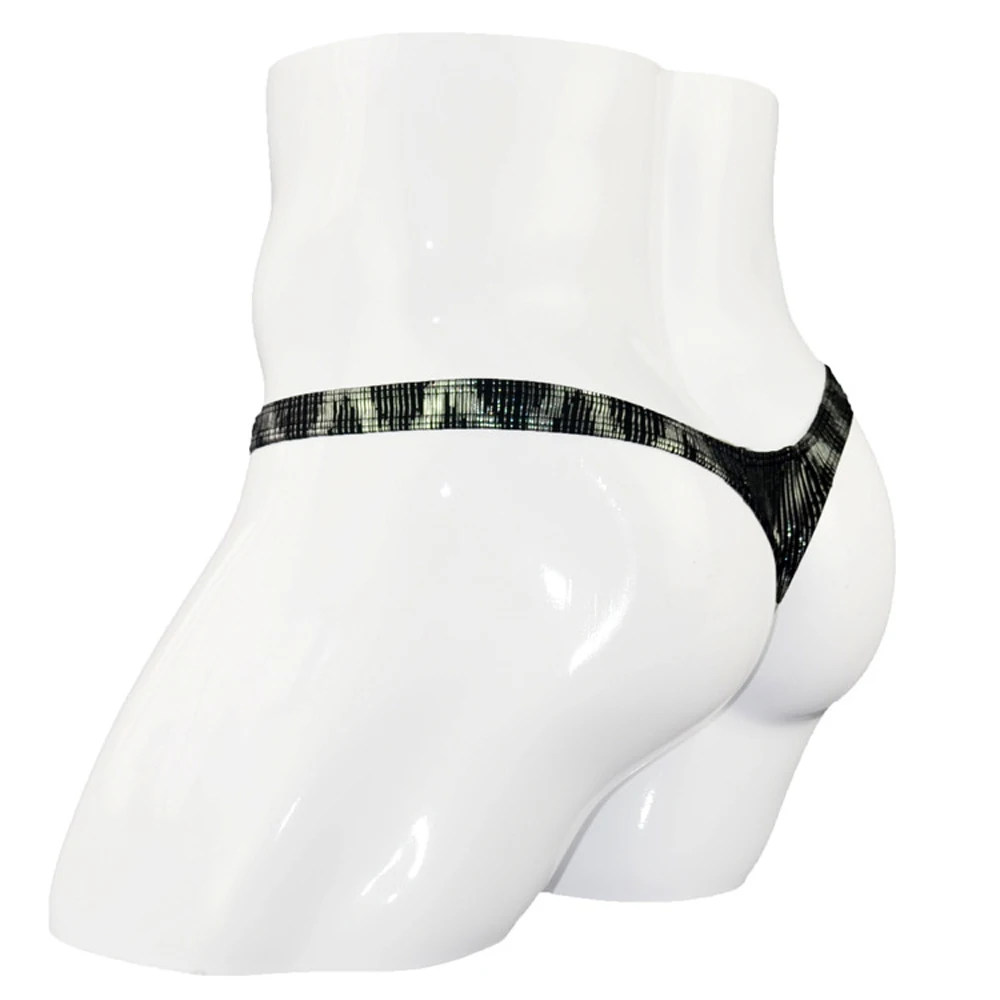 Мужское сексуальное нижнее белье с низкой посадкой крутые стринги принтом и