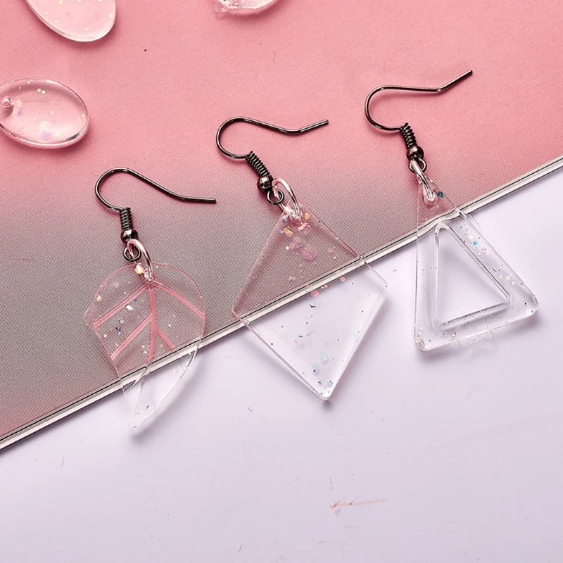 

Necklace Earring Pendant Resin Molds Drop Dangle Resin Earring Mold Jewelry Tool W89D