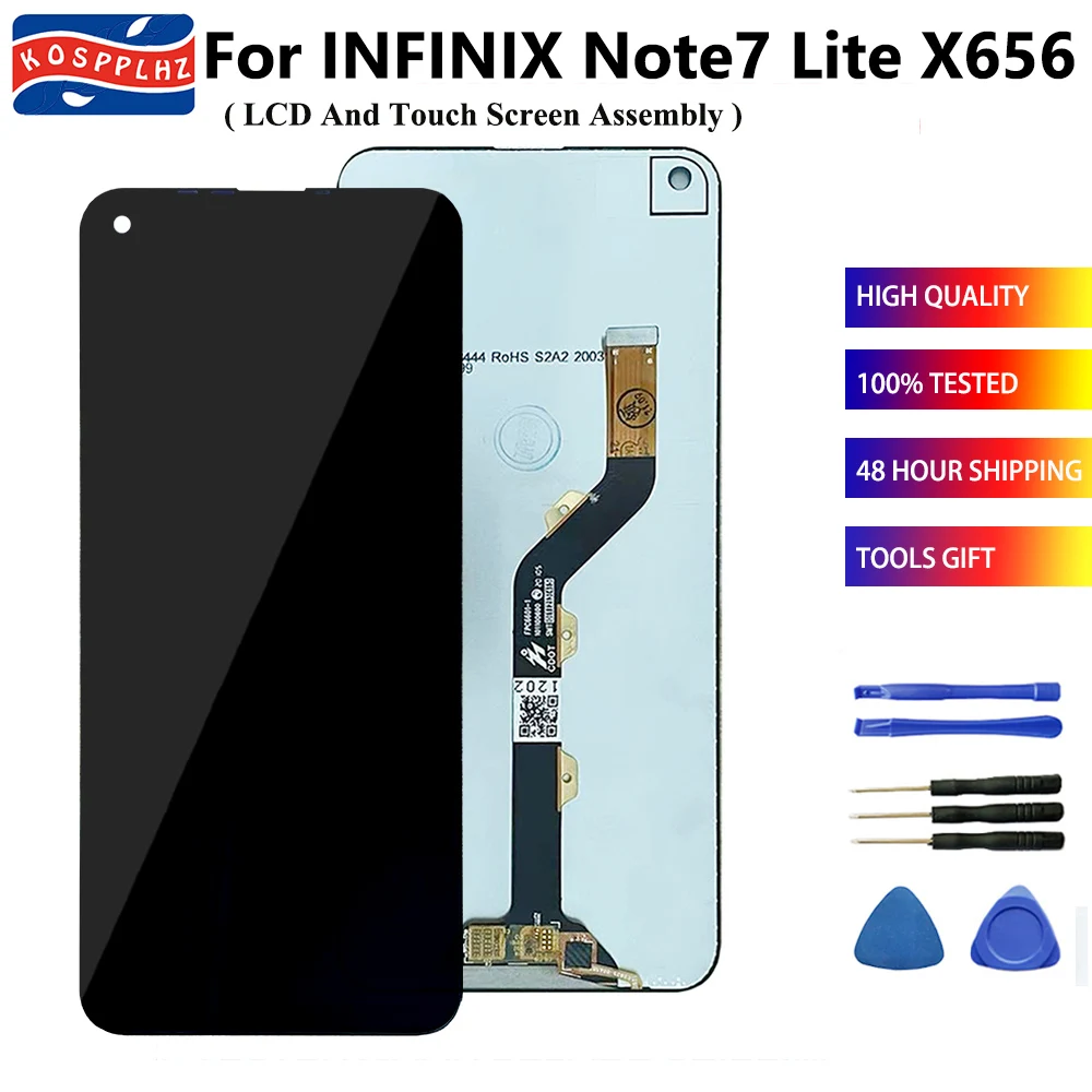 ЖК-дисплей KOSPPLHZ 6 ''для Infinix Note 7 Lite X656 + кодирующий преобразователь сенсорного