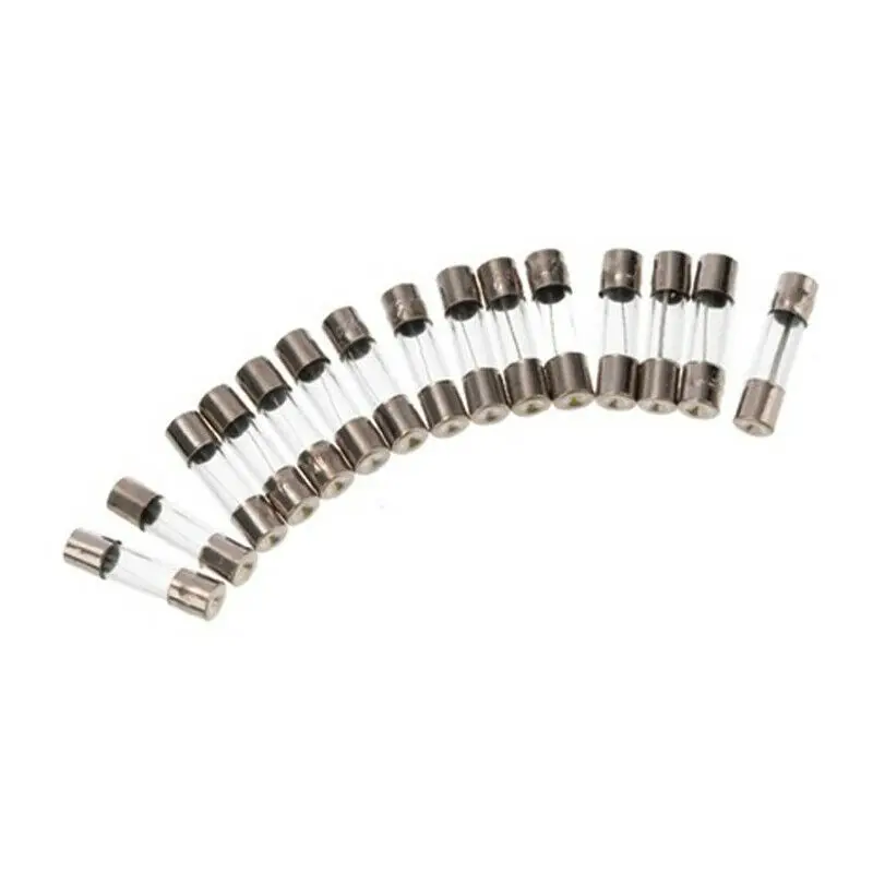 150 шт. 250V быстродействующие Стекло 5X20mm предохранители автомобиля трубка Ассорти